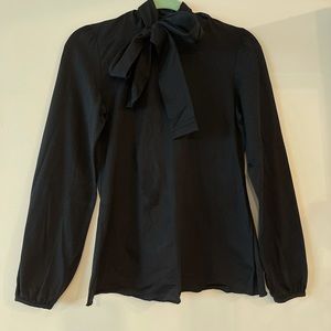 Carolina Herrera Bow Tie Cotton Top